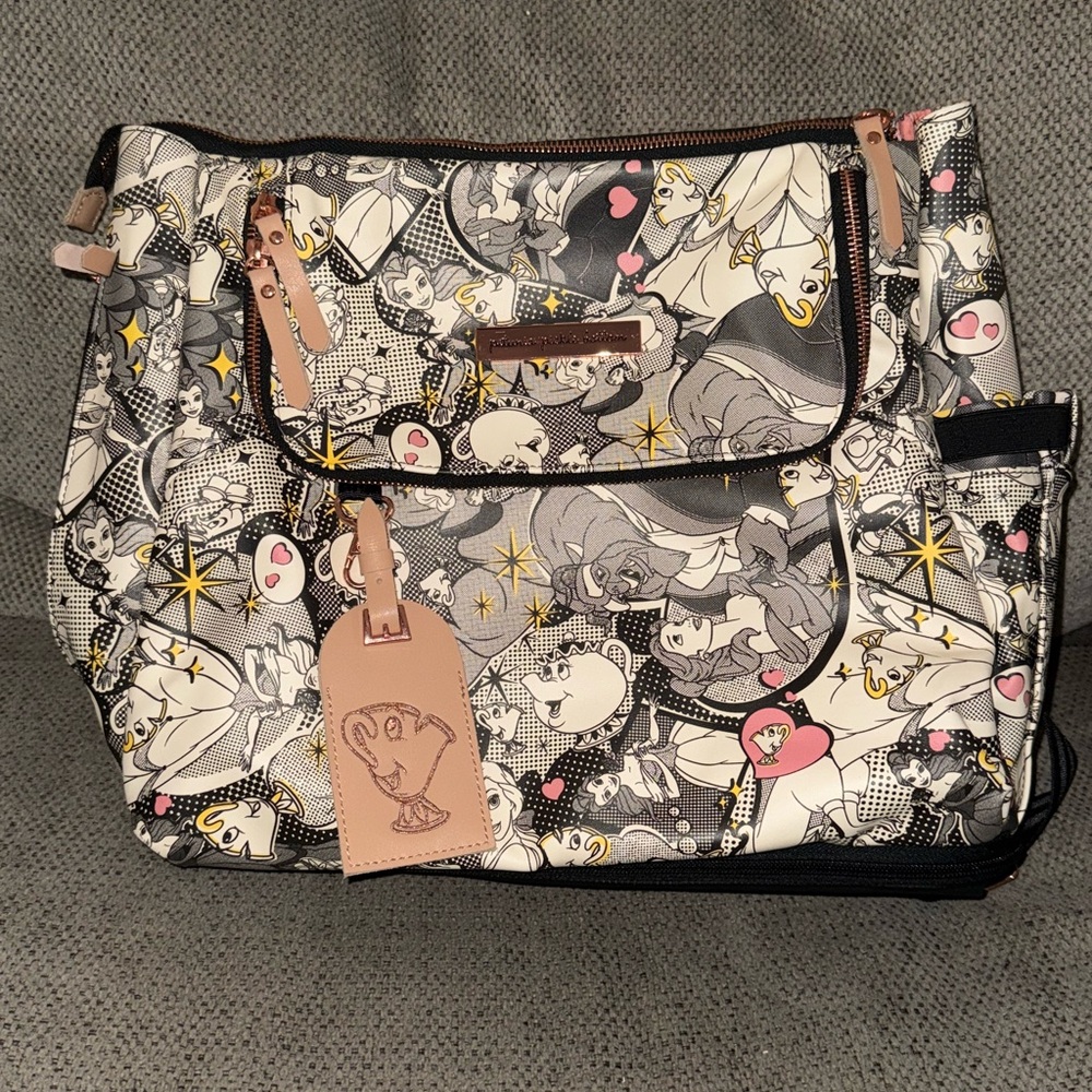 Petunia Pickle Bottom Beauty and the Beast backpack diaper bag